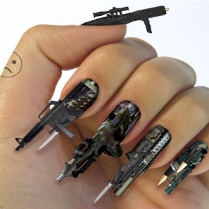 3D武器美甲
