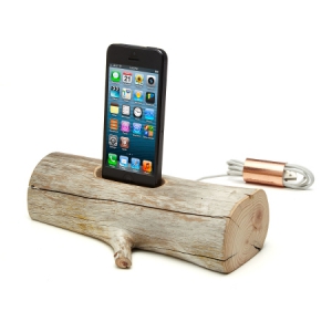 漂流木iPhone充電底座