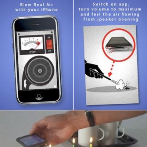 用iPhone吹蠟燭
